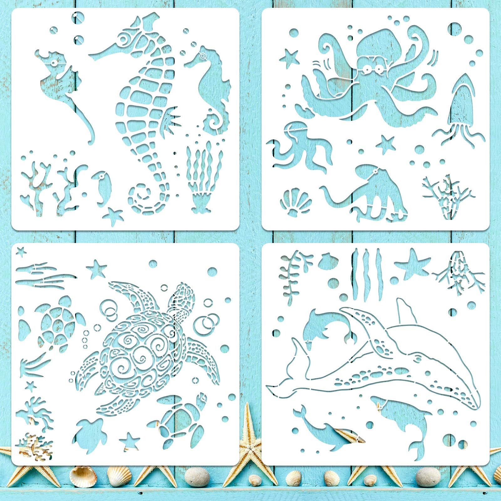 【タイムーセル‼️】海の生き物の絵 【B2サイズ 自作】 タイムーセル‼️】海の生き物の絵 【B2サイズ 自作】